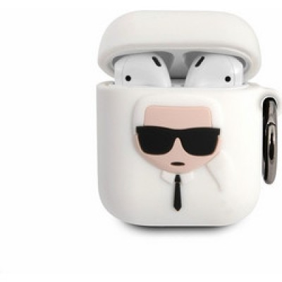 Karl Lagerfeld KLACCSILKHWH Λευκό (Apple AirPods)